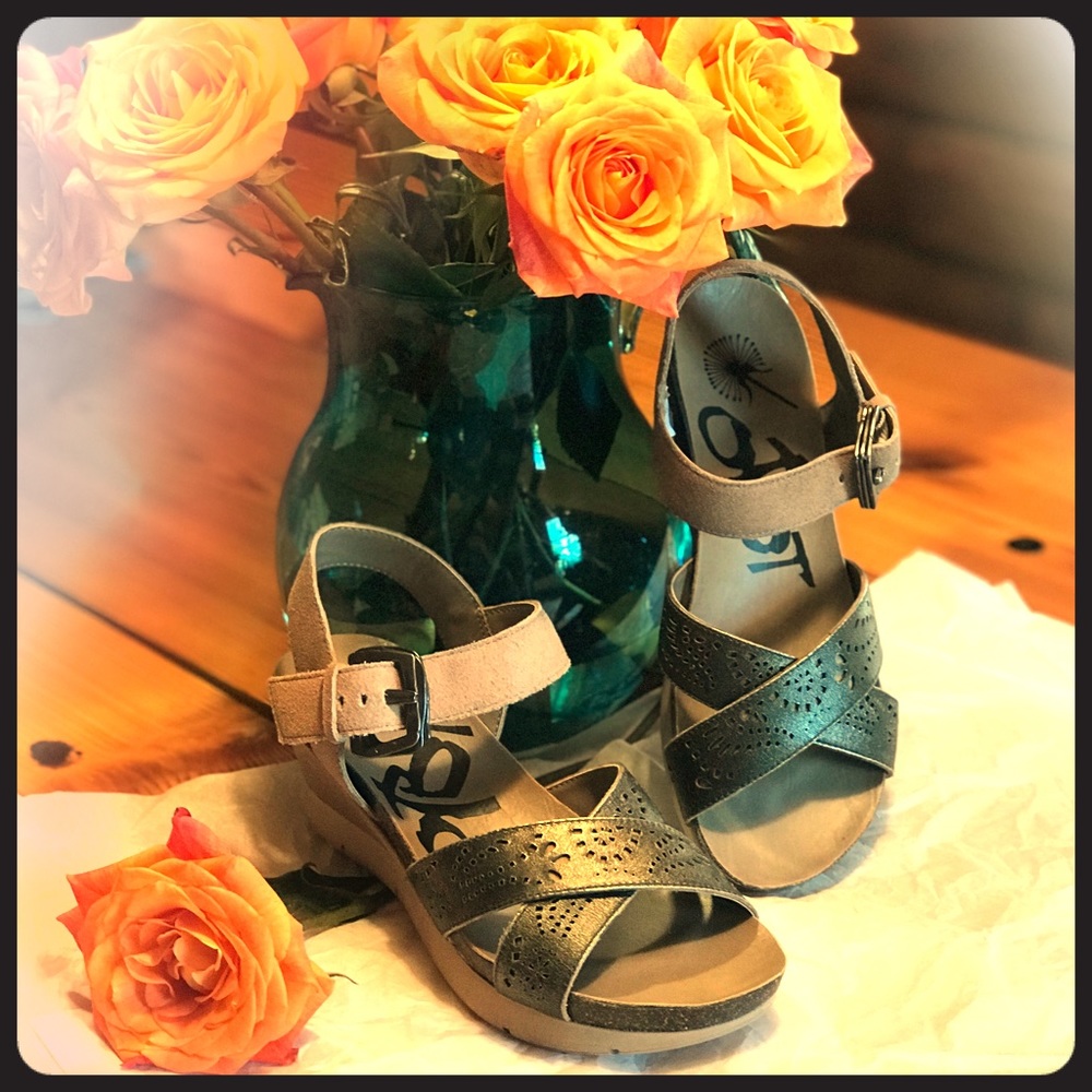 OBTS GEARHART GREY POWDER Backstrap Sandals.